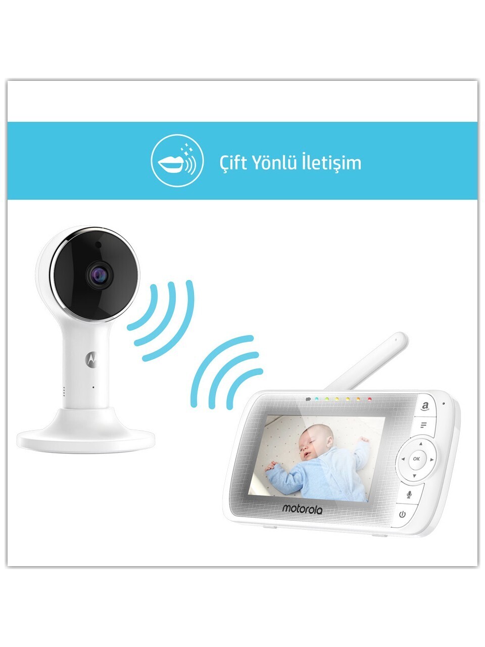 Motorola LUX64 FHD Wi-Fi Connect Ekranlı Bebek Kamerası