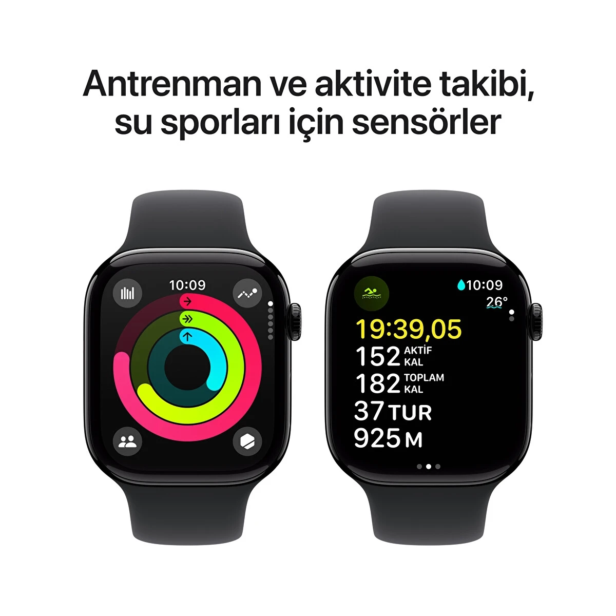 Apple Watch Series 10 GPS 46mm Simsiyah Akıllı Saat